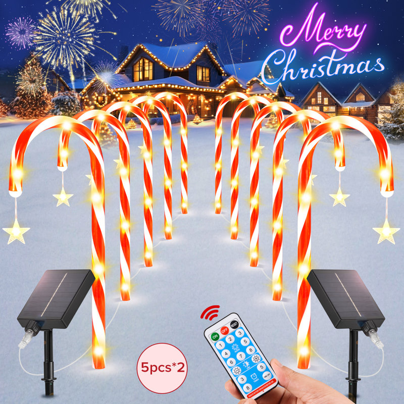 Solar walkway christmas lights cheap